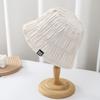 Hat Female Spring and Autumn Pleated Bucket Hat Female Face Small Versatile Plain Color Bucket Hat Tide