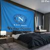 SSC Napoli Custom Name Wall Tapestry Aesthetic Wall Hanging Printed Fabric Blanket Decorative Tapestries for Bedroom Living Room Home Decor