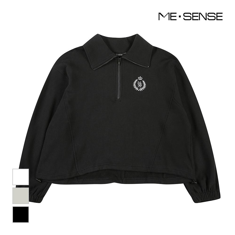 MESENSE Logo Embroidered Half-Zip Polo Shirt_Mb3Ytsm204Z