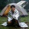 Outdoor Emergency Insulation Blanket, Silver Portable Windproof Thermal Blanket For Camping Hiking Sports