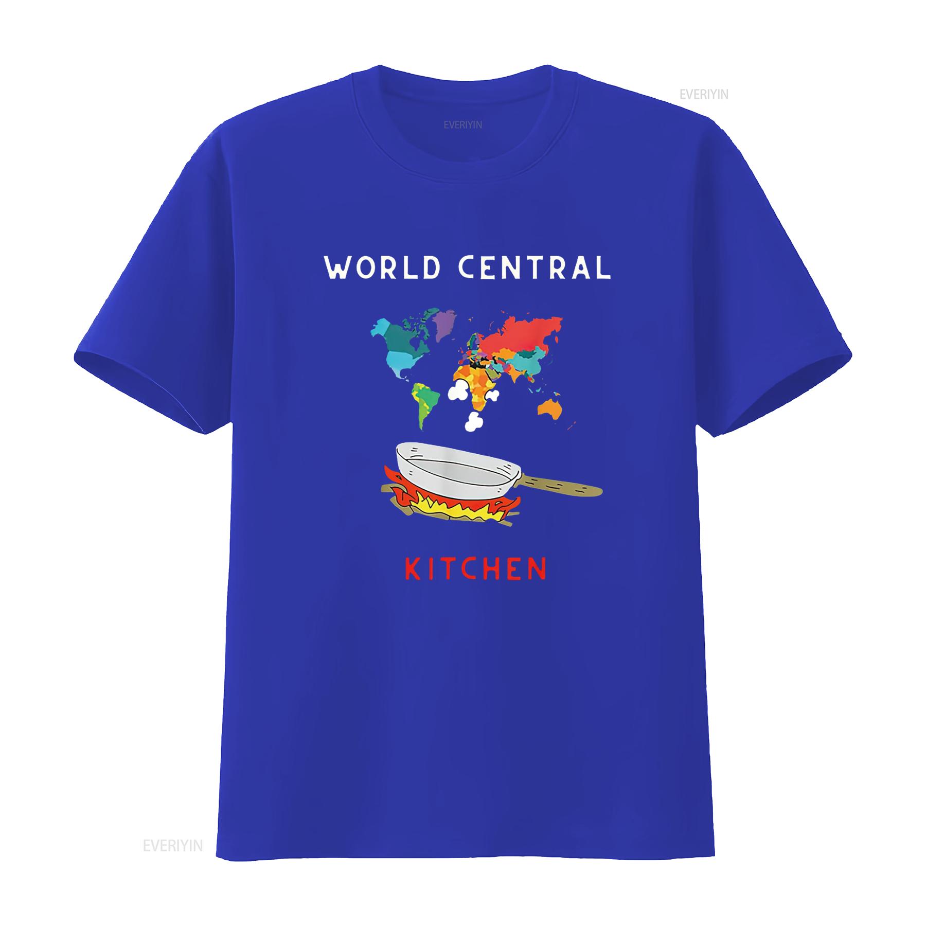 

World Central Kitchen Funny Cooking Lover T Shirt vintage Washed fashion Slightly Stretched Casual streetwear Breathable S
