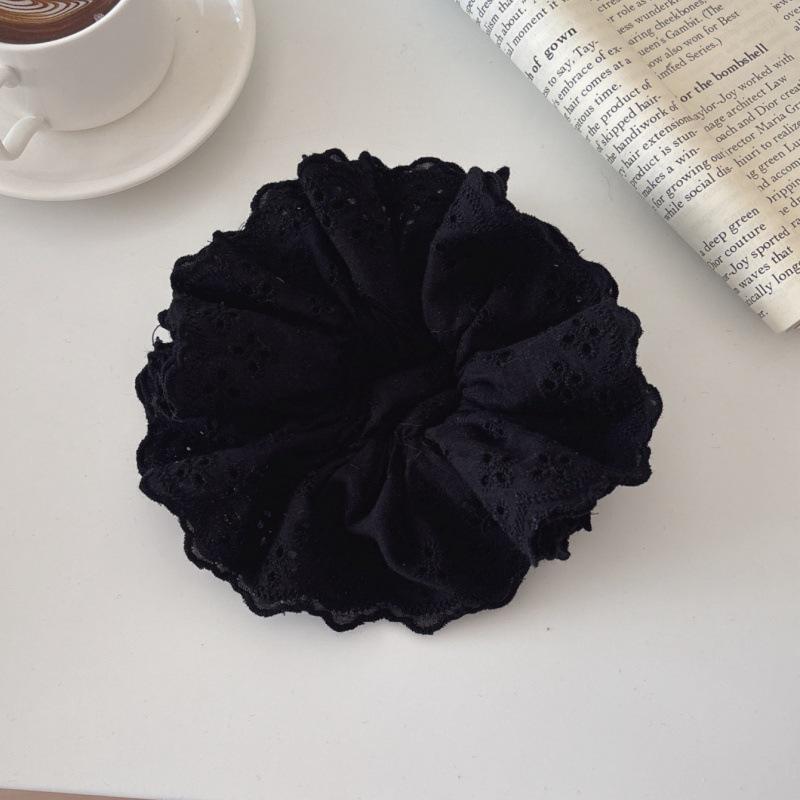 Premium Heavy-Duty Lace Scrunchie for Women – Elegant Hair Tie for Ponytails, Enchanting Hair Accessory
