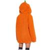 Women's Fashion Casual Halloween Pumpkin/ Face Print Flannel Long-Sleeve Zip-Up Hoodie
