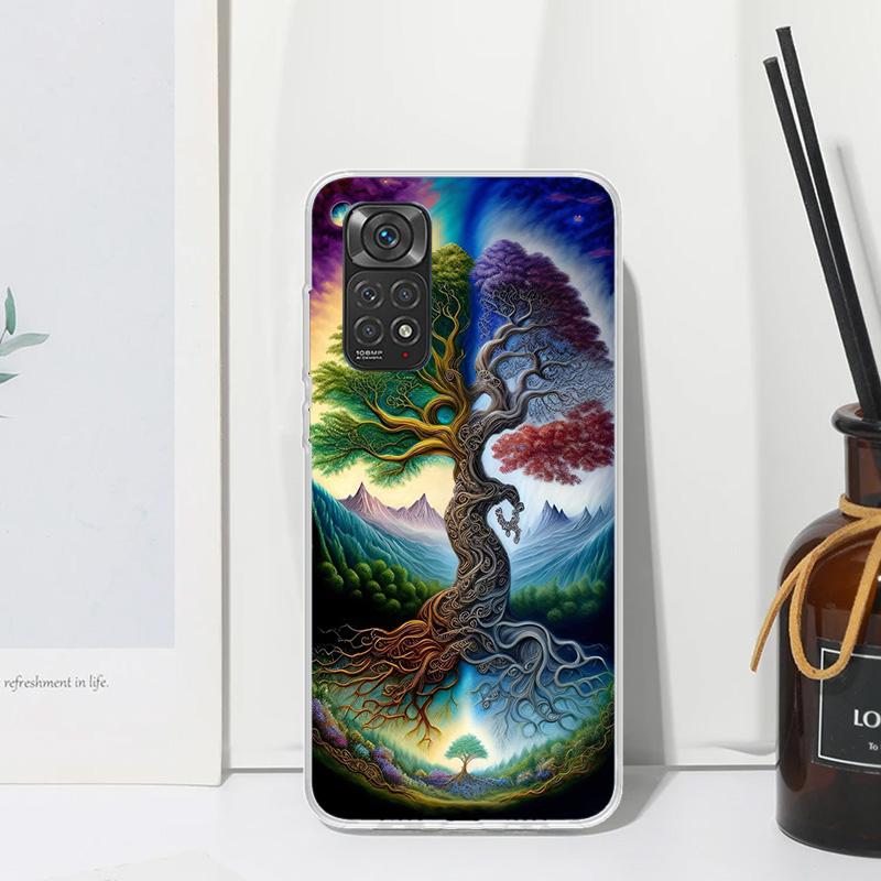 Tree of Life Space Phone Case For Xiaomi Redmi Note 15 13 14S 14 Pro Plus 12S 11S 10S 12 11E 10 11T Art Fundas Back Cover Redmi