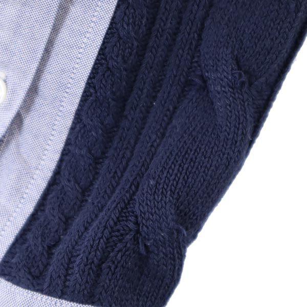 uniform experiment made in Japan Knit switching Long sleeve Knit switching Button down shirt Men's Used