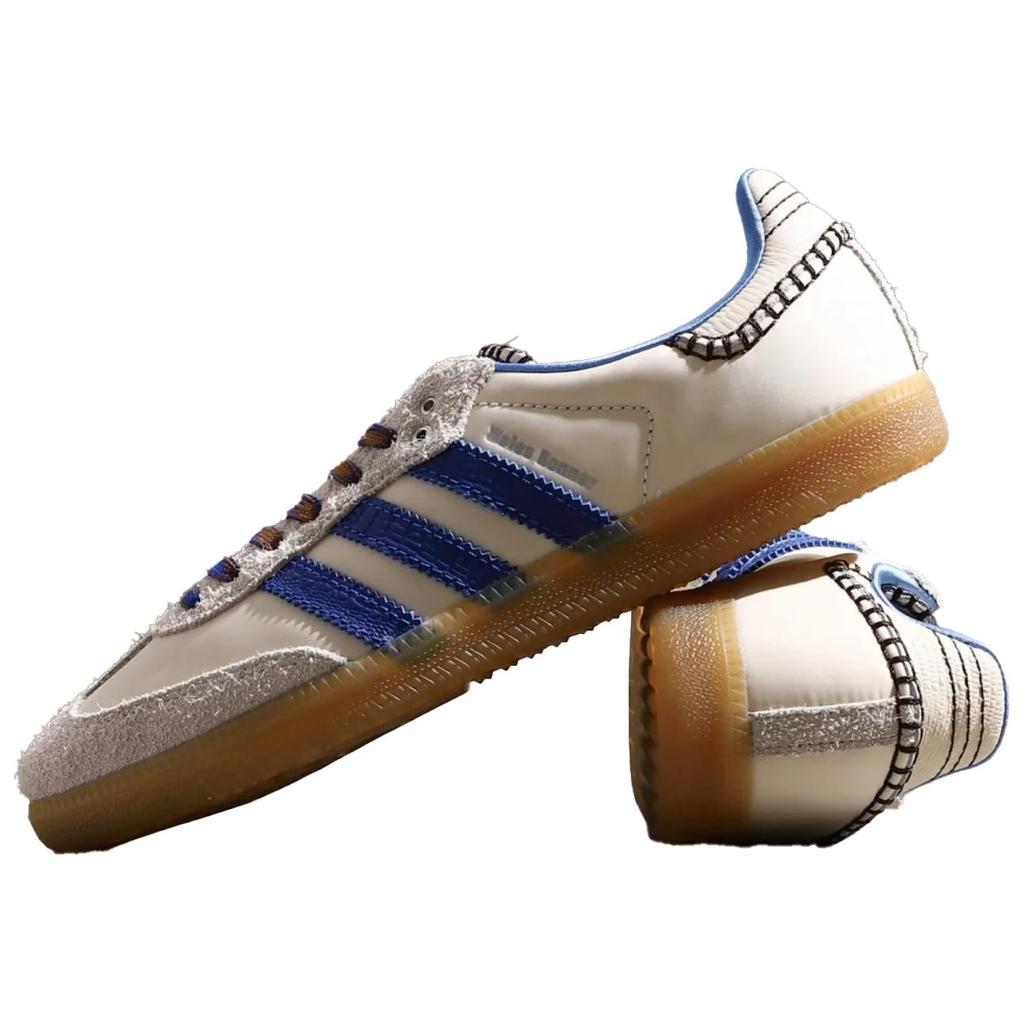 Wales Bonner x Adidas Samba Nylon Wonder Clay Royal Blue Unisex Sneakers Cream Team-Royal-Blue Wonder-White IH7756