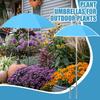 Plant Umbrella UV Resistant Umbrella Portable Parasol Foldable Shade For Poolside Backyard Flower Vegetable Lawn Balcony