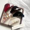 Iridescent Shell Retro Acetate Medium Claw Clip for Elegant Updo Hairstyles - High-End Hair Accessory