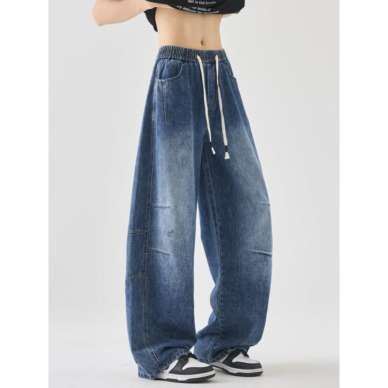 Mens Loose Straight Leg Jeans 2026 Lightweight Stretch Denim Pants Teens