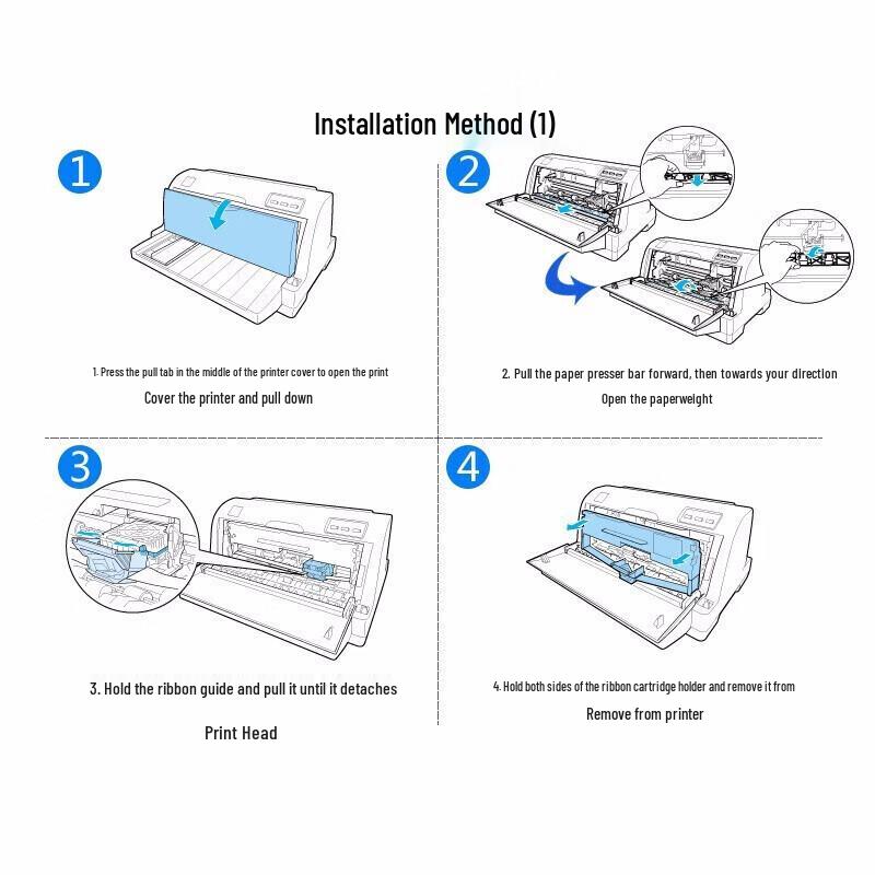 Jingcheng LQ630K/LQ730K Compatible Ribbon Cartridge for Epson Printers