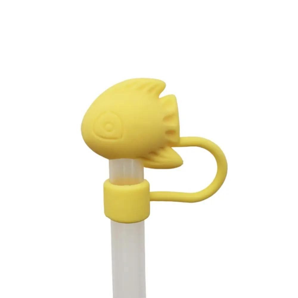 Portable Flower Straw Tips Covers Dust-Proof Good Sealing Straw Cover Cap Party Supplies Straw Topper for 10mm Straw