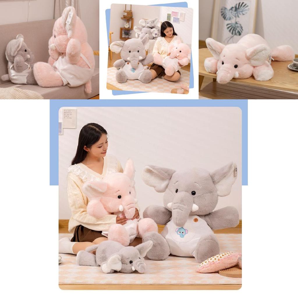 Adorable Elephant Plush Toy For Kids Soft Stuffed Animal Doll Perfect For Birthdays