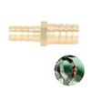 Reliable 2 Way Brass Joiner For Straight Hose Durable Easy-Install Barbed Connector Fitting For Varied Applications Brass Joiner Barbed Reducer