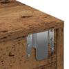 Wall Mounted Shelf with Drawers Rustic Wood Look 80 x 33 x 17 cm Engineered Wood
