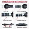 20/25/32/40/50/63mm PE Pipes Reducer Connector Reducing Water Pipe Joint Plastic PVC Fittings Irrigation Water Pipe Fittings