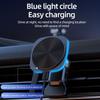 RGB Magnetický držák telefonu do auta Stojan 30W Bezdrátová nabíječka Držák do auta Pro iPhone 14 13 12 Pro Max Auto Rychlonabíjecí stanice Macsafe