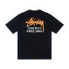 Camiseta de Algodón Unisex de Corte Holgado con Estampado de Letras Camiseta Casual de Manga Corta para Adolescentes y Adultos