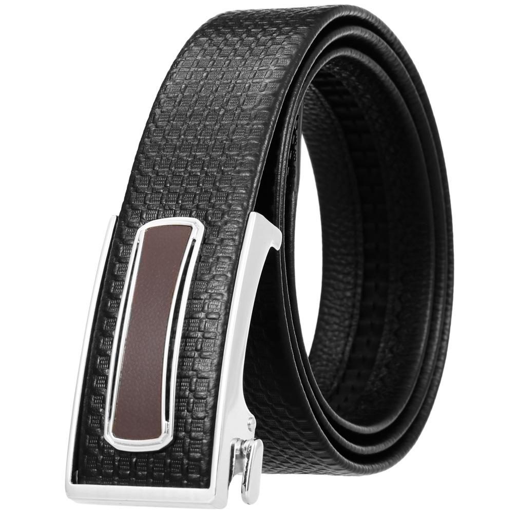 Ceinture tendance en cuir de vachette pleine fleur, boucle intérieure ceinture homme Ly36-23018-5