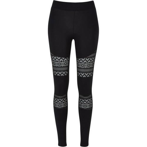 Urban Classics Damen/Damen Leggings mit Häkelspitzeneinsatz