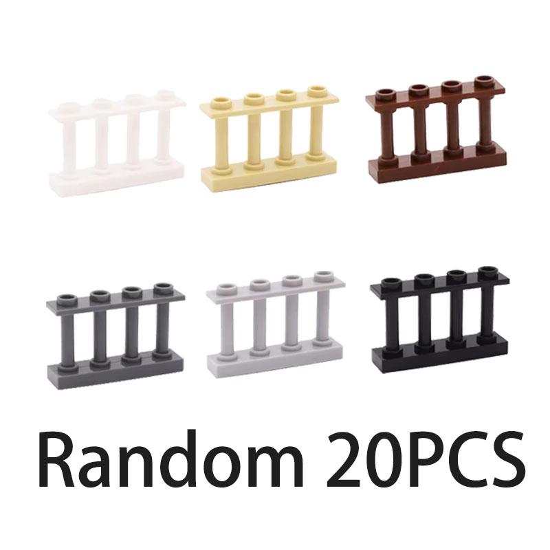 MOC DIY Accessori Parti Piastra Scena Città Blocchi da Costruzione Tronco d'Albero Recinzione Ringhiera Lampione Stradale Semaforo Base Giocattolo A037