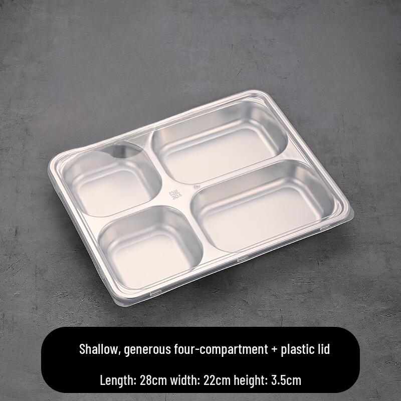 304 Stainless Steel Partitioned Meal Tray