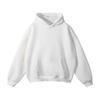 Autumn/Winter Unisex Loose Fleece-Lined Hooded Sweatshirt Jacket with Drop Shoulders - Solid Color Trendy Style in Stock