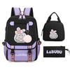 Capacity Large Childrens Backpack With Cartoon And Letter Designs Print