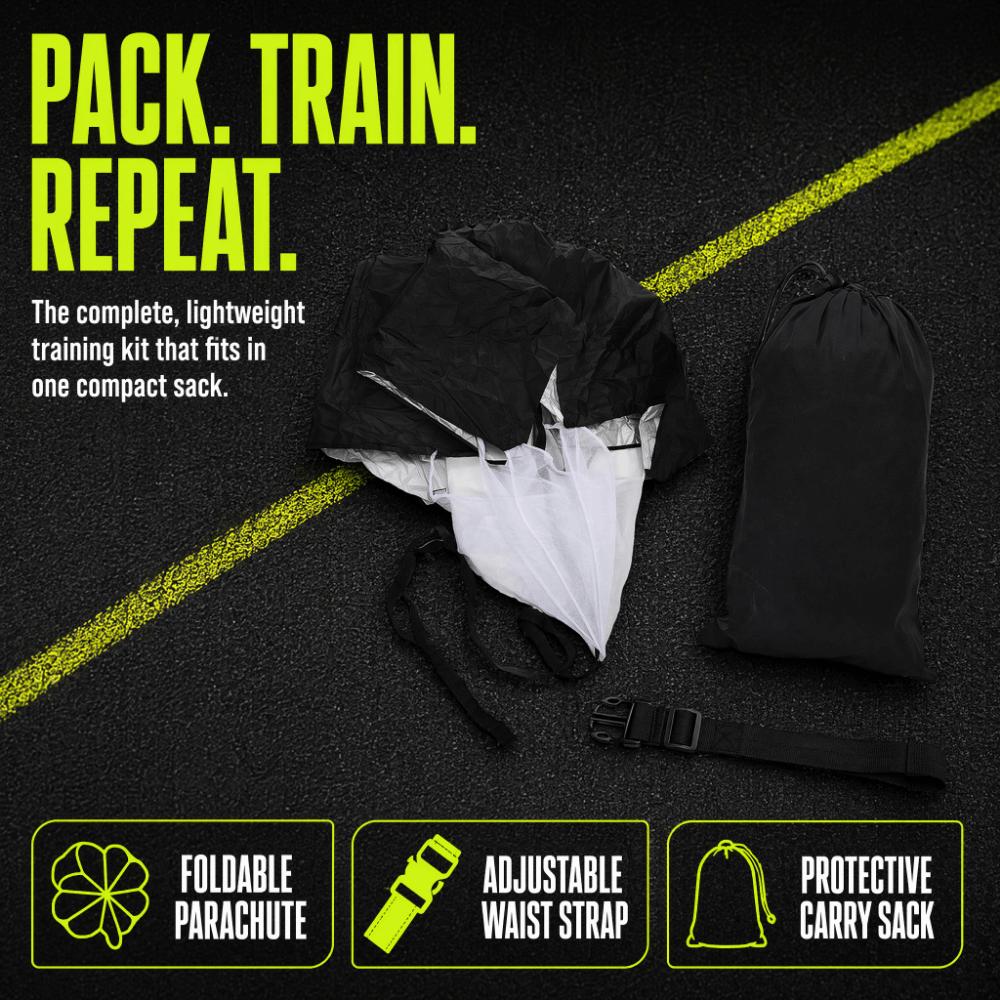 3PCS Side-Release Clasp Speed Training Parachute Running Sprint Chute  Explosive Power