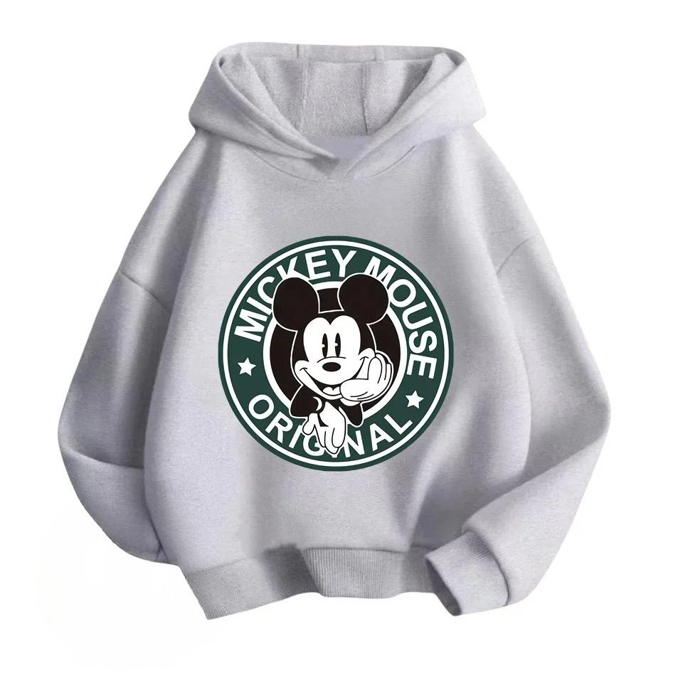 Disney Mickey Mouse Children's Hoodies for Boys and Girls, Hoodies, Pullovers, Casual and Warm Children's Tops