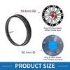 A ABSOPRO Wheel Hub Centric Ring Durable OD 63.4mm to ID 58.1mm Wheel Center