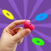 Foam Disc Launcher Cat Toy 15Pcs Colorful Flying Discs 1Pc Gun Launcher Cat Interactive Toys for Indoor Outdoor Training Chasing