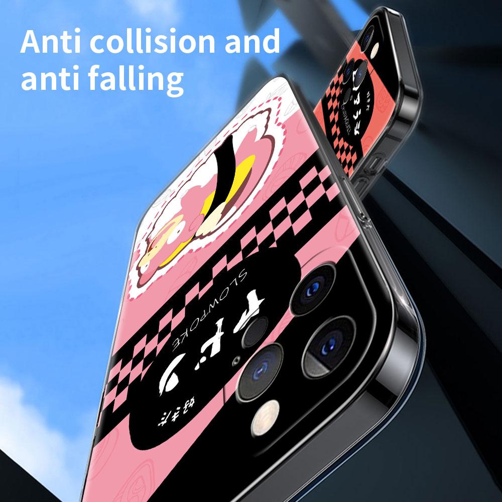Custodia in TPU Per Apple iPhone 13 Pro Max 11 12 Mini X XS XR SE 2020 2022 7 8 Plus 6 6S Trasparente Morbida Copertura Telefono Cartone Animato Pokemon Sushi