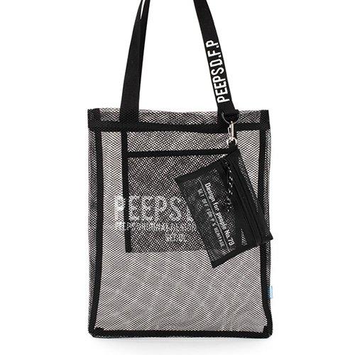 Peeps Basic Mesh Cross Bag(Black)