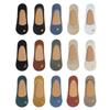 5 Pairs Children's Summer Pure Cotton Boat Socks with Silicone Anti-slip and Invisible Heel Protection, Not Falling Off, Shallow Toe Design