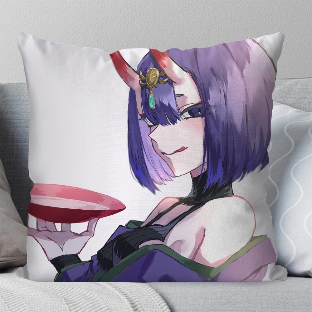 Shuten Douji Animiertes Spiel Fate Grand Order Kissenbezug Quadratisches Kissen Schlafzimmer Sofa Freizeit Auto Wohnzimmer Heimdekoration 40X40
