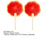 1/2Pcs Watermelon Fan with Wooden Long Handle, Lightweight Decorative Round Hand Fan, Outdoor Portable Summer Cooling Fan