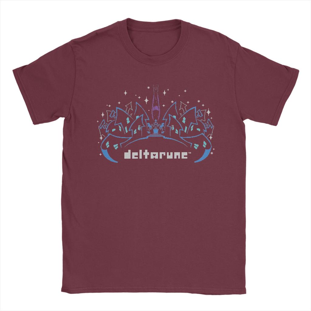 Unisex TShirt Deltarune Funny Pure Cotton Tee Shirt Short Sleeve T Shirts Crewneck Clothing Graphic