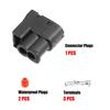 Piece of 1 2 Pin No.9098011246 Ignition Coil Connector Plug Kit Fit for Toyota