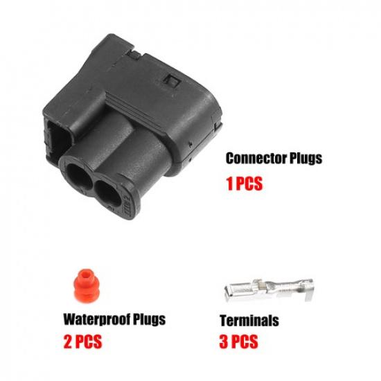 Piece of 1 2 Pin No.9098011246 Ignition Coil Connector Plug Kit Fit for Toyota