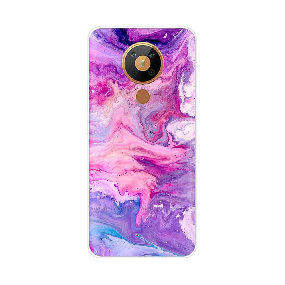 For Nokia 5.3 Case Transparent Phone Case Printing Bumper For Nokia 5.3 Nokia5.3 Case Back Cover 6.55'' TPU Soft Silicone Shells