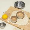 12Pcs Stainless Steel Cake Mold Round Cutter Set Dough Fondant Biscuit Round Mutil-functional Baking Utensils Accessories