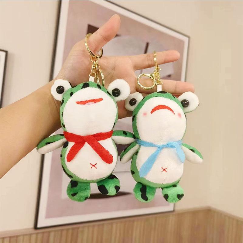 Soft Super 15cm Frog Plush Keychain Long Legs Stuffed Animal Toy
