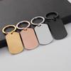 DIY Personalized Colorfast Stainless Steel & Titanium Dog Tag Keychain Ornament