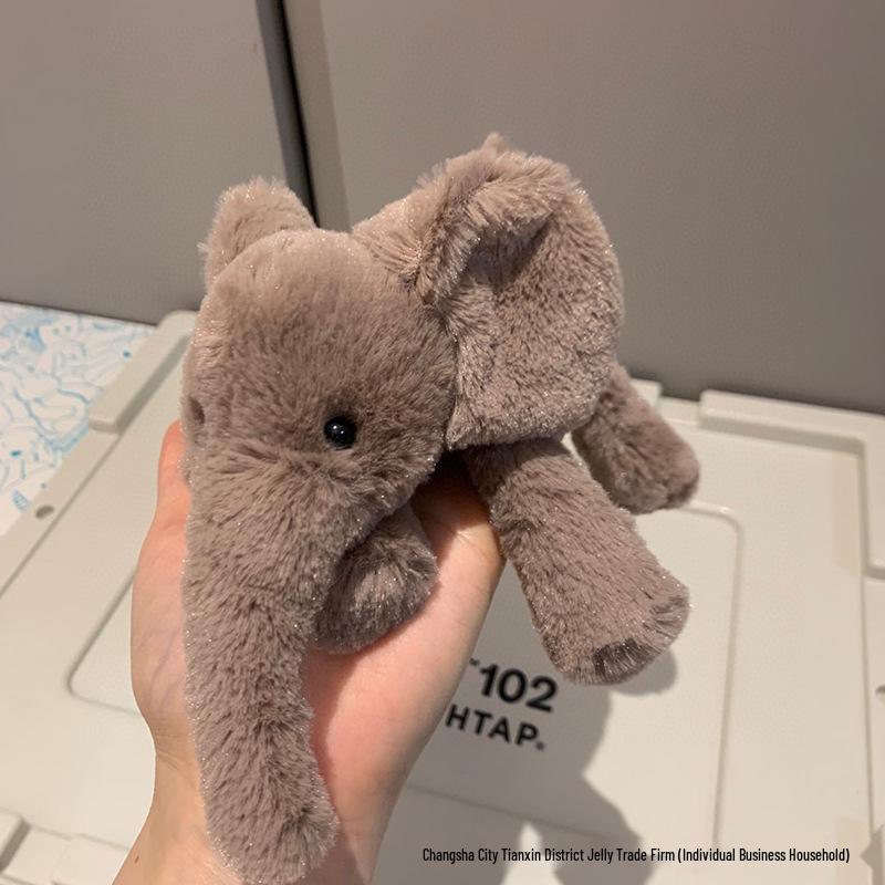 

Набір милого плюшевого іграшкового смайлика: Слон, Ведмідь, Кролик, Мавпа, Бегемот і Лисиця - Заспокійлива Колекція Подарунків Ляльок. Includes Blue Dust Bag