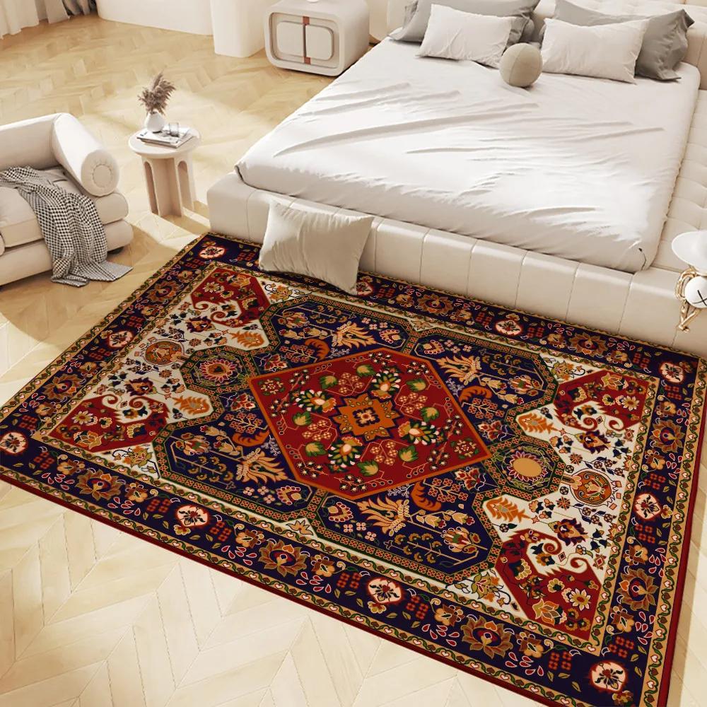 Luxurious Persian-Style Carpet Soft Non-Slip Large Areas Rug for Living Room Bedroom Hall Bathroom and Kitchen Decor Floor Mat