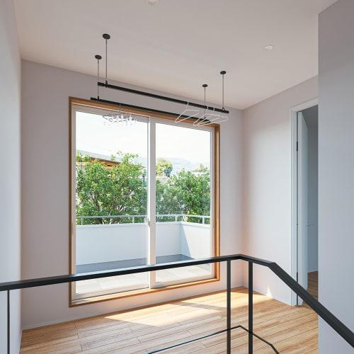 Kawaguchi Giken Hosclean Indoor Clothes Drying Pole Set, Standard Size, QL Type, Black, QSC-15-BK (1 QL-15-BK + 2 SPC-BK)