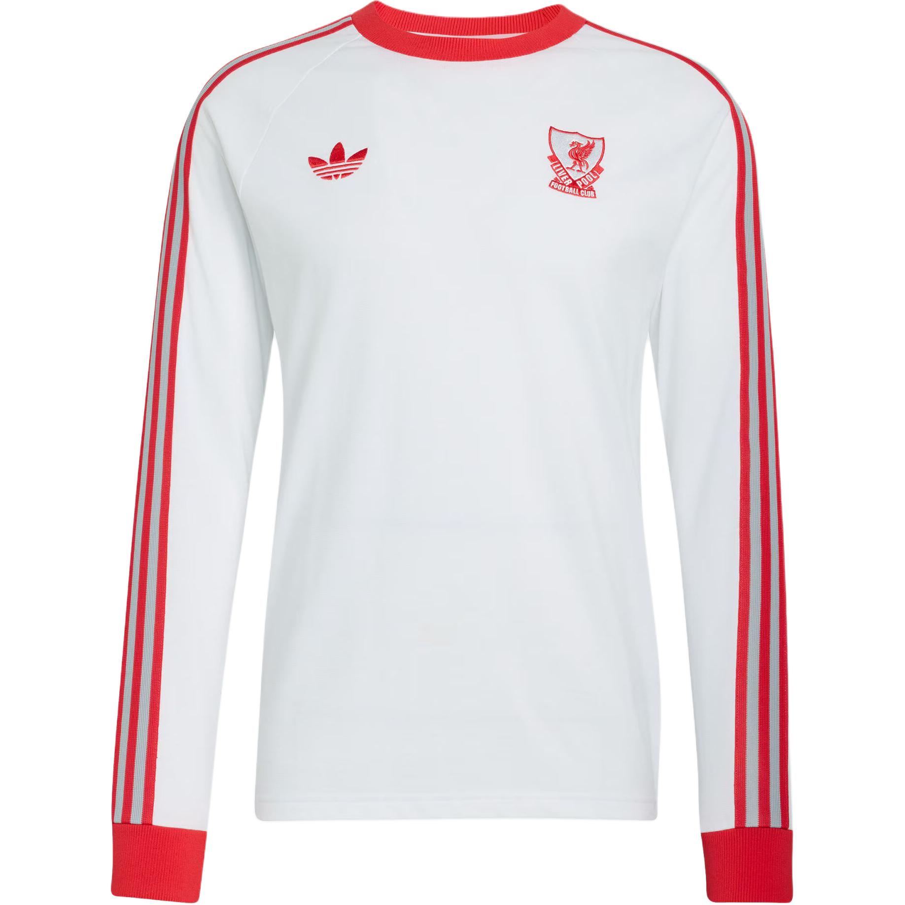 Adidas Liverpool Football Casual Retro Long Sleeve T-Shirt Men tops JZ2543 L