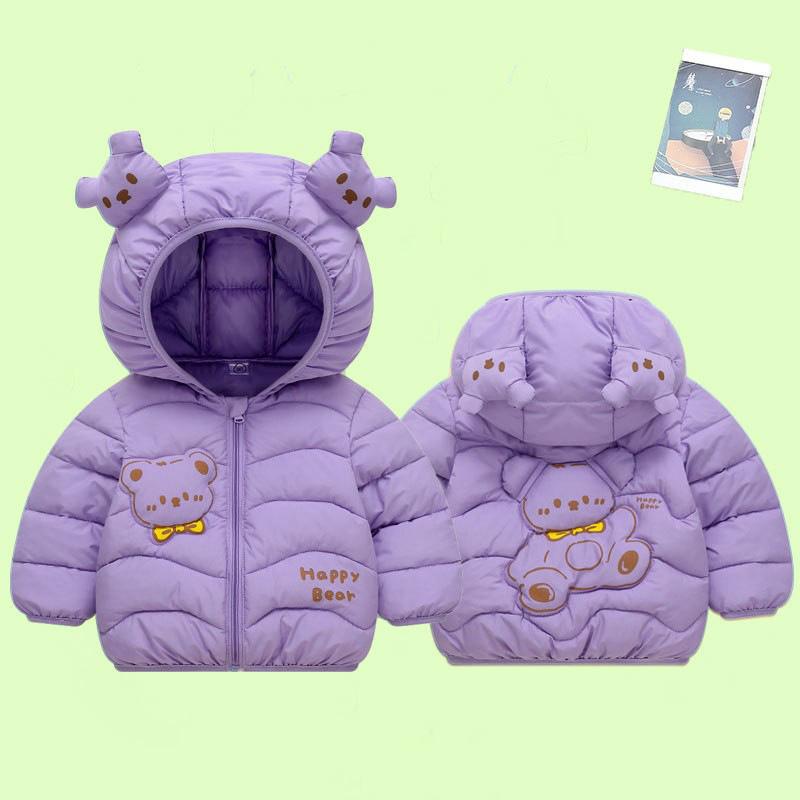 Girls' Winter New Children's Cotton Clothes Warm Coats