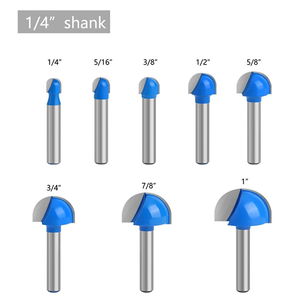6 35mm Shank Router Bits Round Bottom For Woodworking Use Milling Core Box Profiles In Wood Plywood And Soft Materials