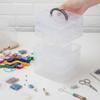 Transparent Adjustable Stackable Compartment Slot Plastic Storage Box For Organizing Toys Jewelry